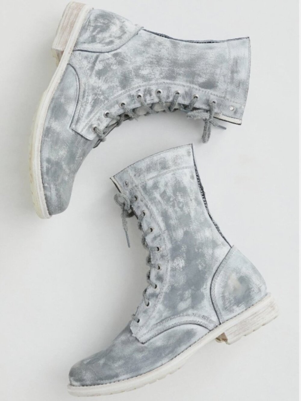 New Free People + Faryl Robin Tortuga Combat Boots Size 6 Leather MSRP: $228